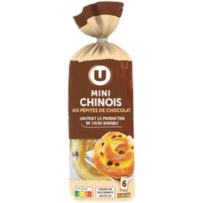 Mini Chinois aux pépites de chocolat, U (x 6, 300 g)