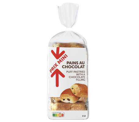 Pains au chocolat, Prix Mini (x 8, 360 g)