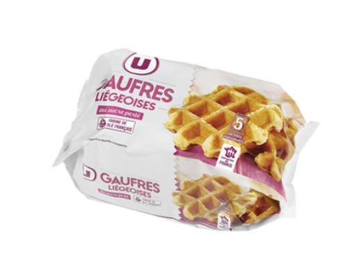 Gaufres liégeoises aux perles de sucre, U (275 g)