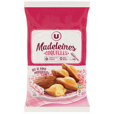 Madeleines coquilles nature, U (600 g)