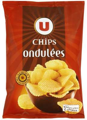 Chips ondulée, U (150 g)