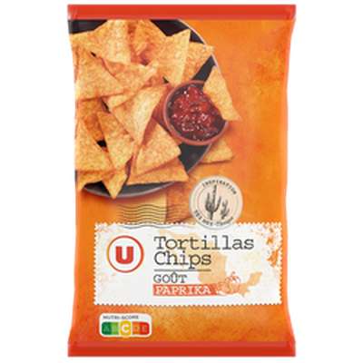 Tortillas chips goût paprika, U (300 g)