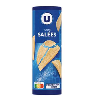 Tuiles goût salé, U (170 g)