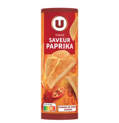 Tuiles goût paprika, U (170 g)