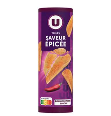 Tuiles gout épicé, U (170 g)