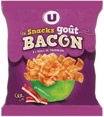 Snacks goût bacon, U (60 g)