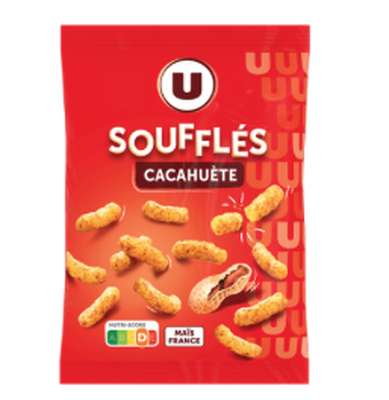 Soufflés goût cacahuètes, U (90 g)