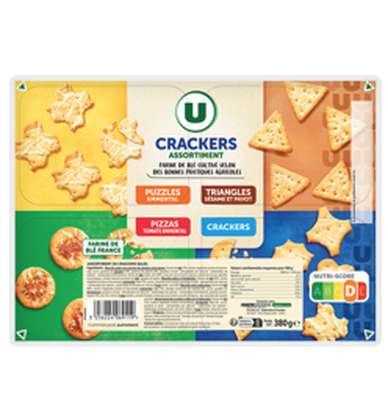 Assortiment de crackers, U (380 g)
