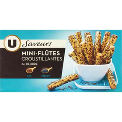 Mini flûte de pavot et lin, U Saveurs (100 g)