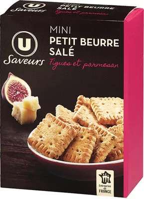 Mini Petit beurre aux Figues et Parmesan, U Saveurs (65 g)
