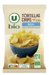Tortillas chips salés, U Bio (150 g)