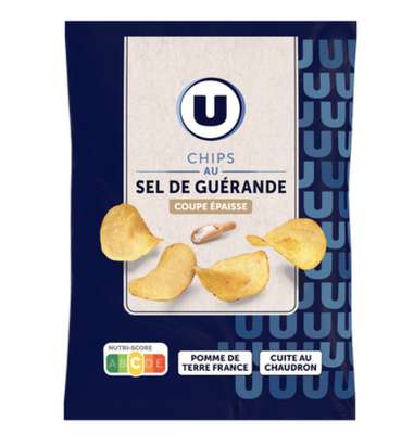 Chips au sel de Guérande, U   (100 g)