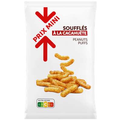 Soufflés à la cacahuètes, Prix Mini (100 g)