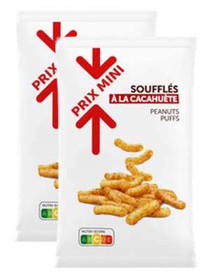 Soufflés à la cacahuètes, Prix Mini (Lot de 2 x 100 g)