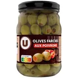 Olives vertes farcies aux poivrons, U (120 g)