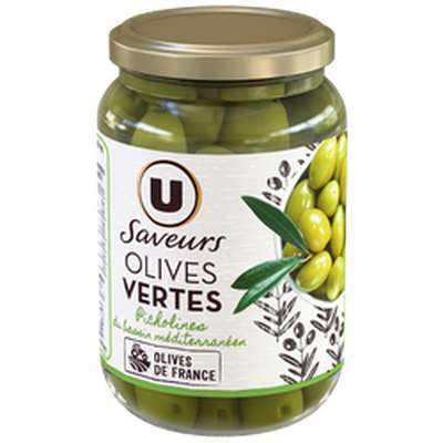 Olives vertes Picholines, U Saveurs (335 g)