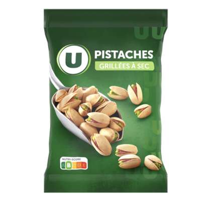 Pistaches grillées à sec et salées, U (150 g)