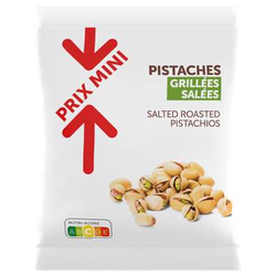 Pistaches grillées salées, Prix Mini (200 g)