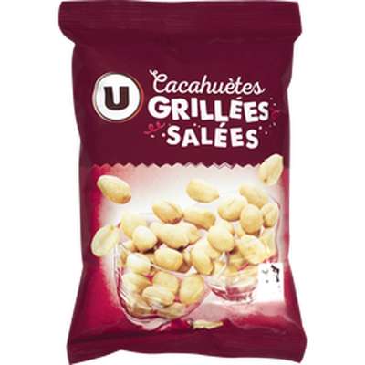Cacahuètes grillées et salées, U (250 g)