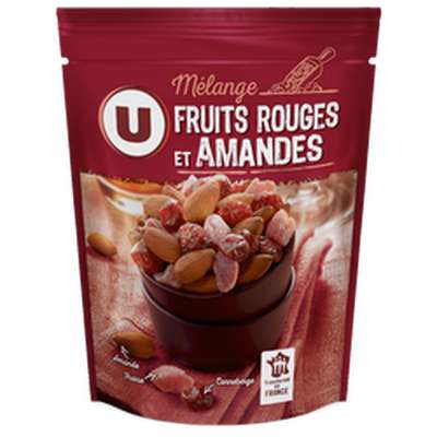 Mélange apéritif amandes et fruits rouges, U (120 g)