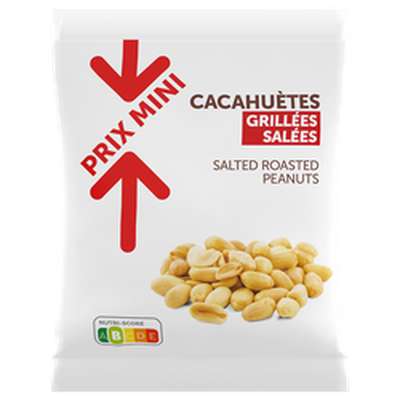 Cacahuètes grillées salées, Prix Mini (250 g)