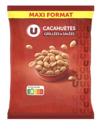 Cacahuètes grillée salée, U (1 kg)