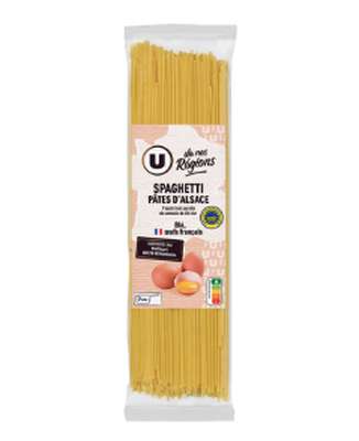 Spaghetti IGP aux oeufs, U Saveurs (250 g)