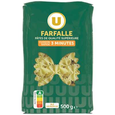 Farfalles 3 minutes, U (500 g)