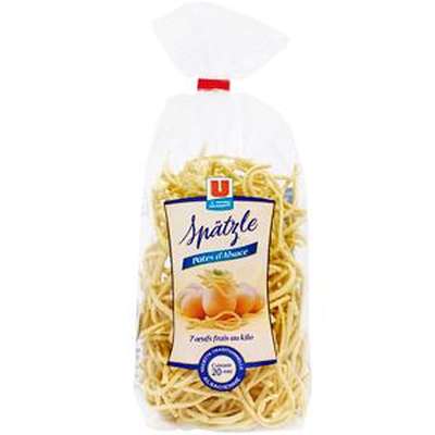 Pâtes spaetzle IGP, U Saveurs (250 gr)