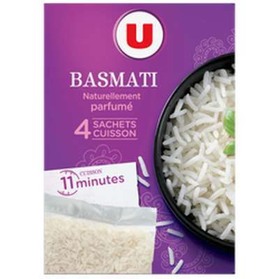 Riz long basmati, U (4 sachets, 500 g)