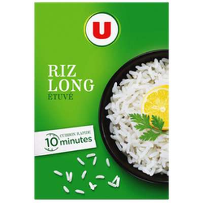 Riz long étuvé 10 minutes, U (500 g)