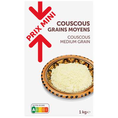 Semoule grains moyens, PRIX MINI (1 Kg)