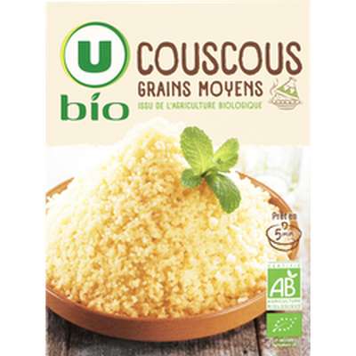Couscous grains moyens BIO, U BIO (500 g)