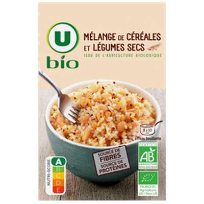 Mélange de céréales et légumes secs BIO, U BIO (500 g)