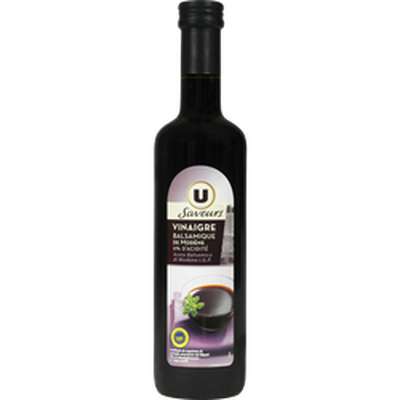 Vinaigre balsamique 6°, U Saveurs (50 cl)