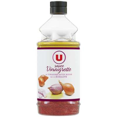 Vinaigrette au vinaigre de vin rouge et à l'échalote, U (550 ml)