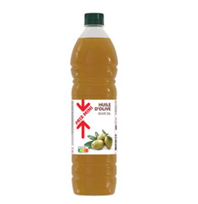 Huile d'olive, Prix Mini (1 L)