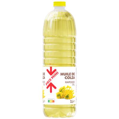 Huile de colza, Prix Mini (1 L)