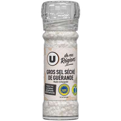 Gros sel séché de Guérande moulin, U Saveurs (75 g)