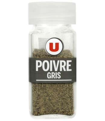 Poivre gris moulu classique, U (40 g)