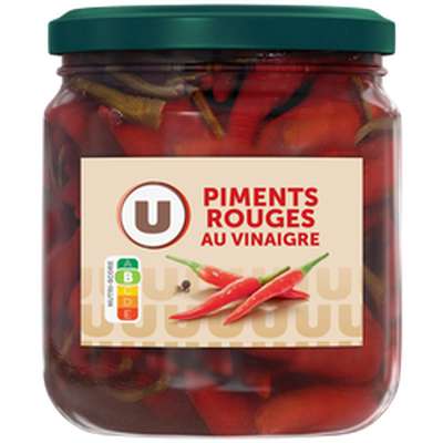 Piments rouges au vinaigre, U (130 g)