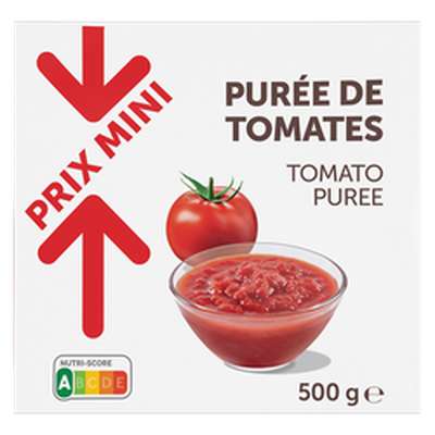 Purée de tomates, Prix Mini (500 g)