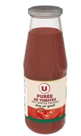 Purée de tomates fraîches sans sel ajouté, U (700 g)