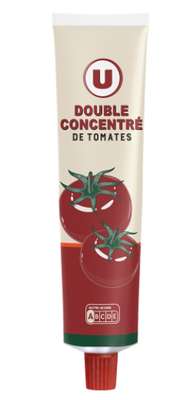 Double concentré de tomates, U (150 g)