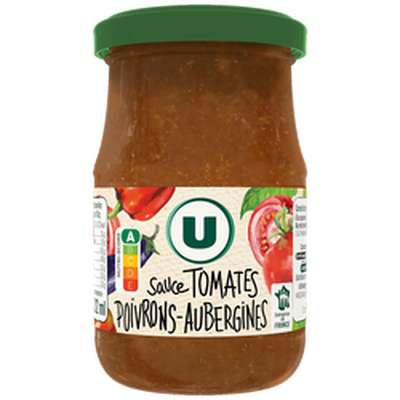 Sauce tomates poivrons aubergines, U (190 g)