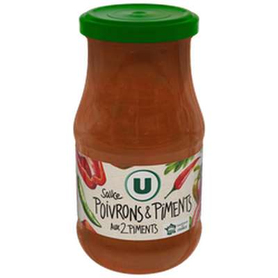 Sauce tomate aux poivrons et piments, U (420 g)