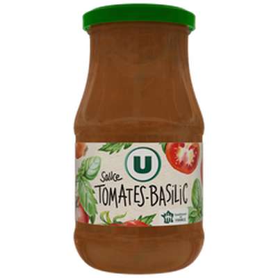 Sauce tomates et basilic, U (420 g)