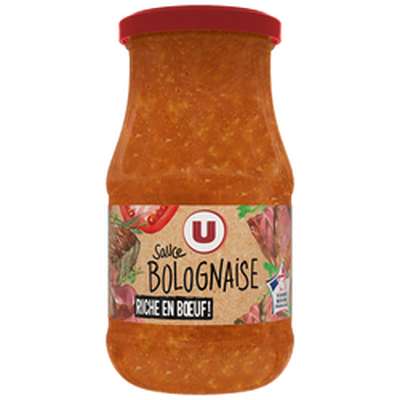 Sauce bolognaise plus de boeuf, U (420 g)