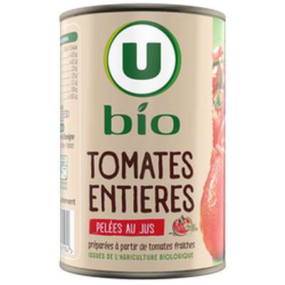 Tomates entières pelées BIO, U (238 g)
