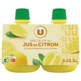 Jus de citron jaune, U (2 x 12.5 cl)